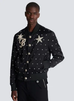 Store Stars Embroidered Bomber Jacket Outerwear