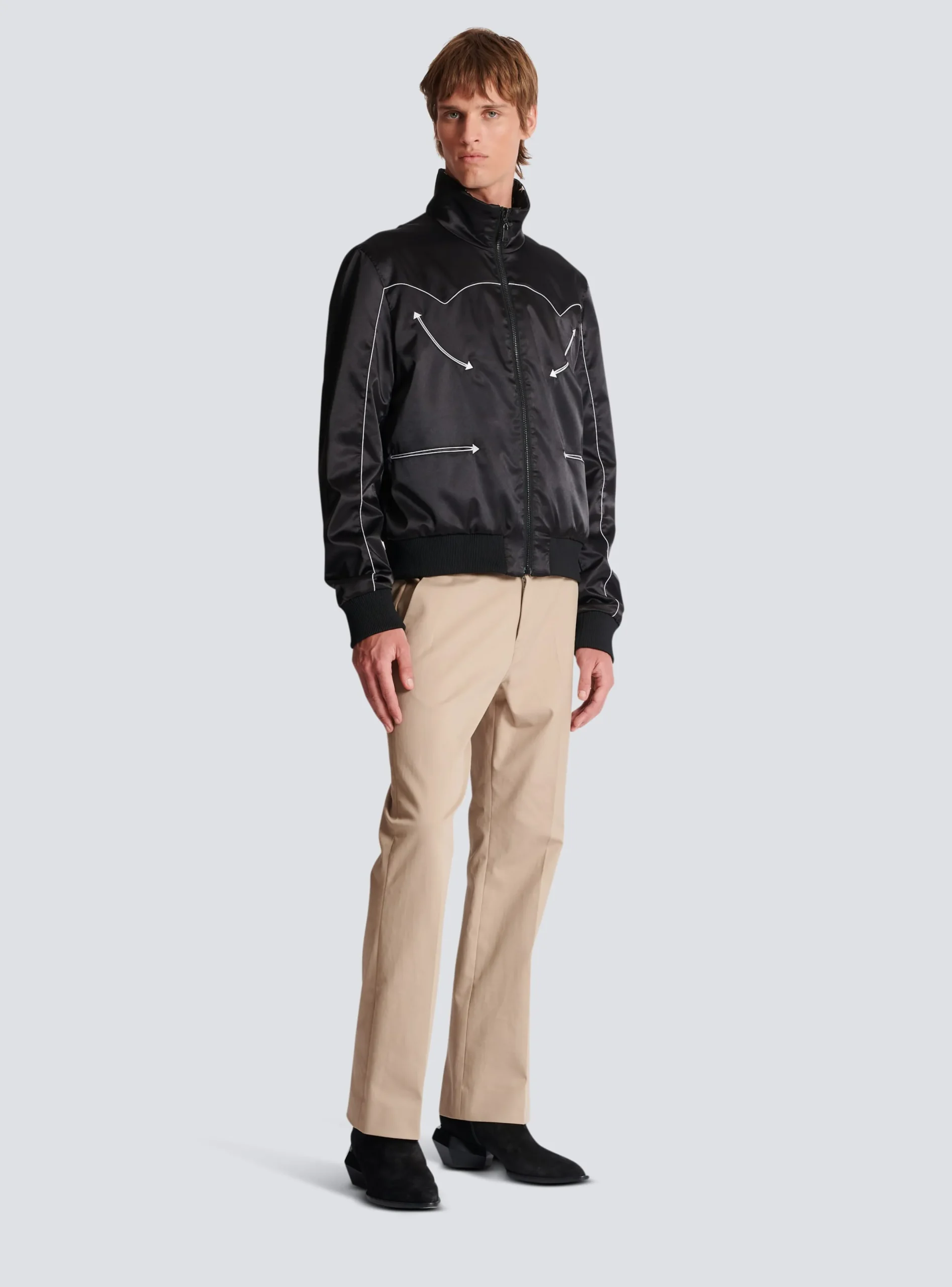 Outlet Stars Reversible Bomber Jacket Outerwear