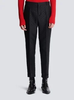 Cheap Straight-leg Mini Monogrammed Trousers Trousers And Shorts