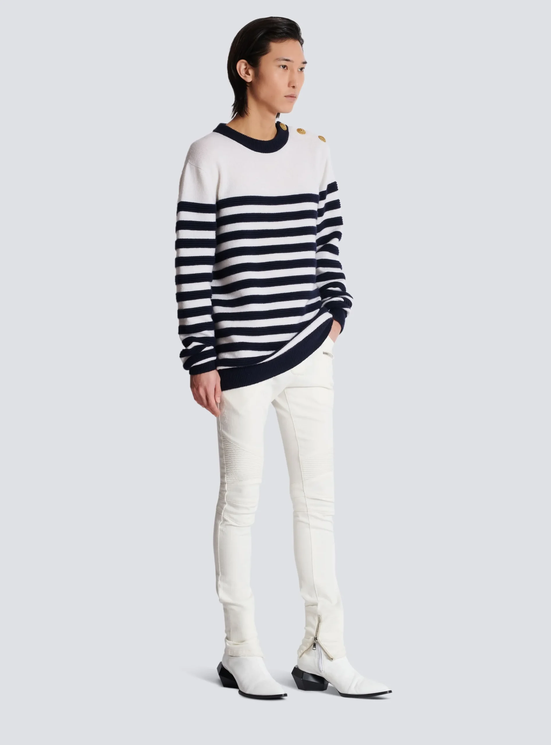 Discount Striped Cashmere Jumper Knitwear