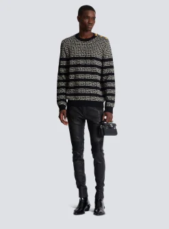 Cheap Striped PB Labyrinth Wool And Linen Jumper Knitwear