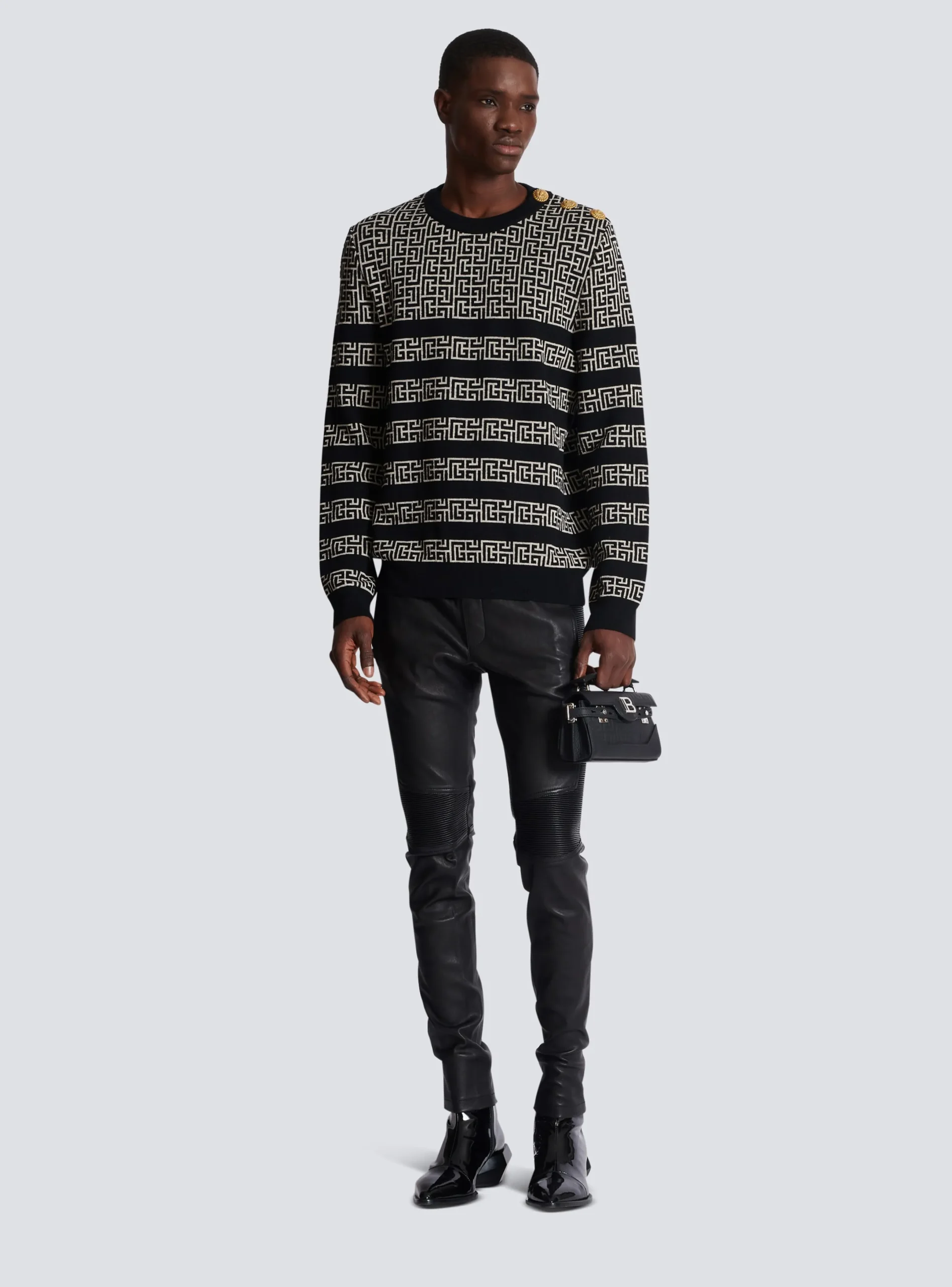 Cheap Striped PB Labyrinth Wool And Linen Jumper Knitwear