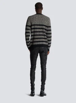 Cheap Striped PB Labyrinth Wool And Linen Jumper Knitwear
