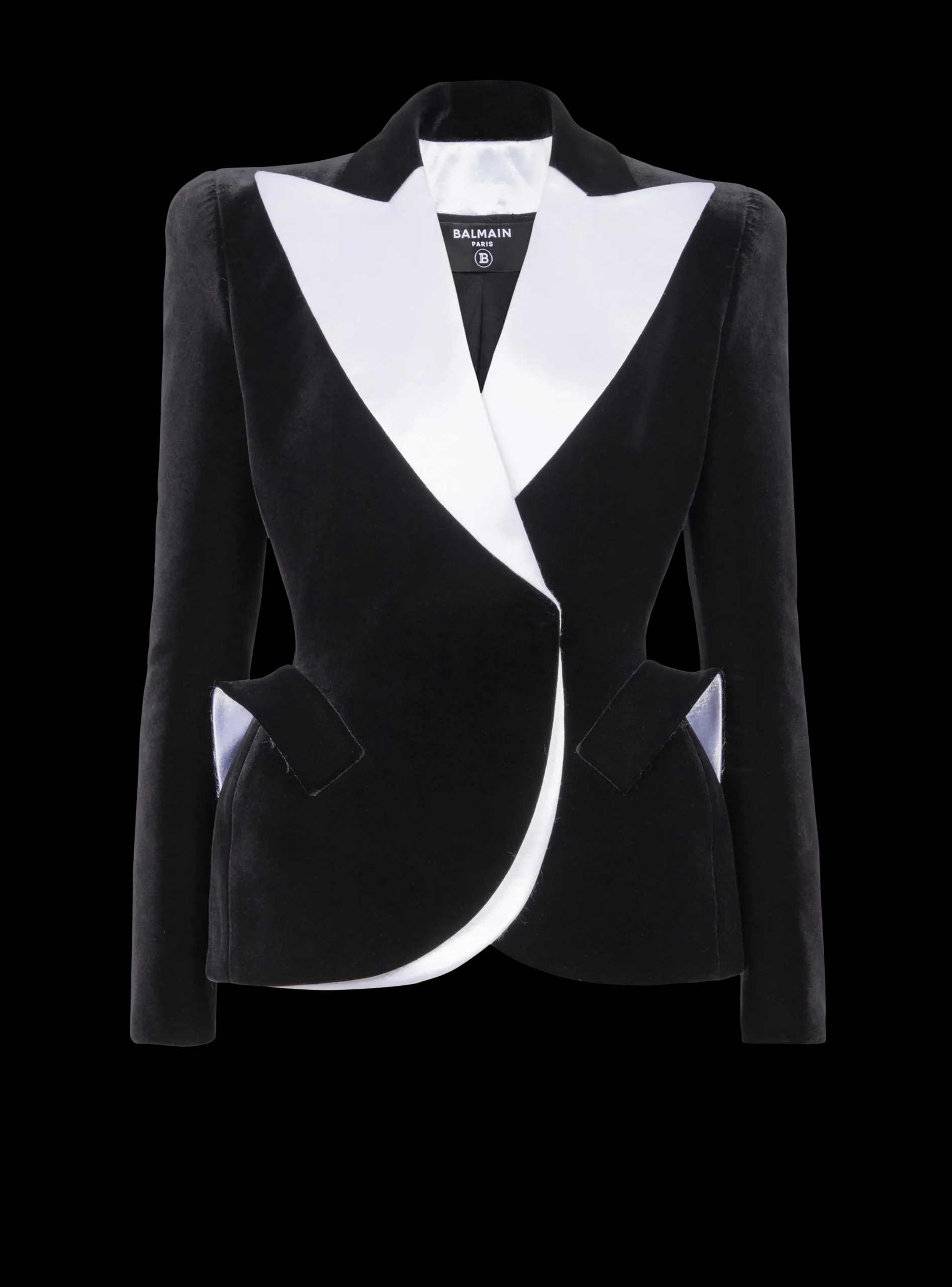 Sale Structured Jacket In Velvet And Satin Women Jackets And Blazers