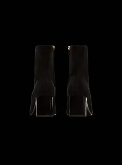 Fashion Suede Edna Ankle Boots With Patent Leather Toes Women Boots