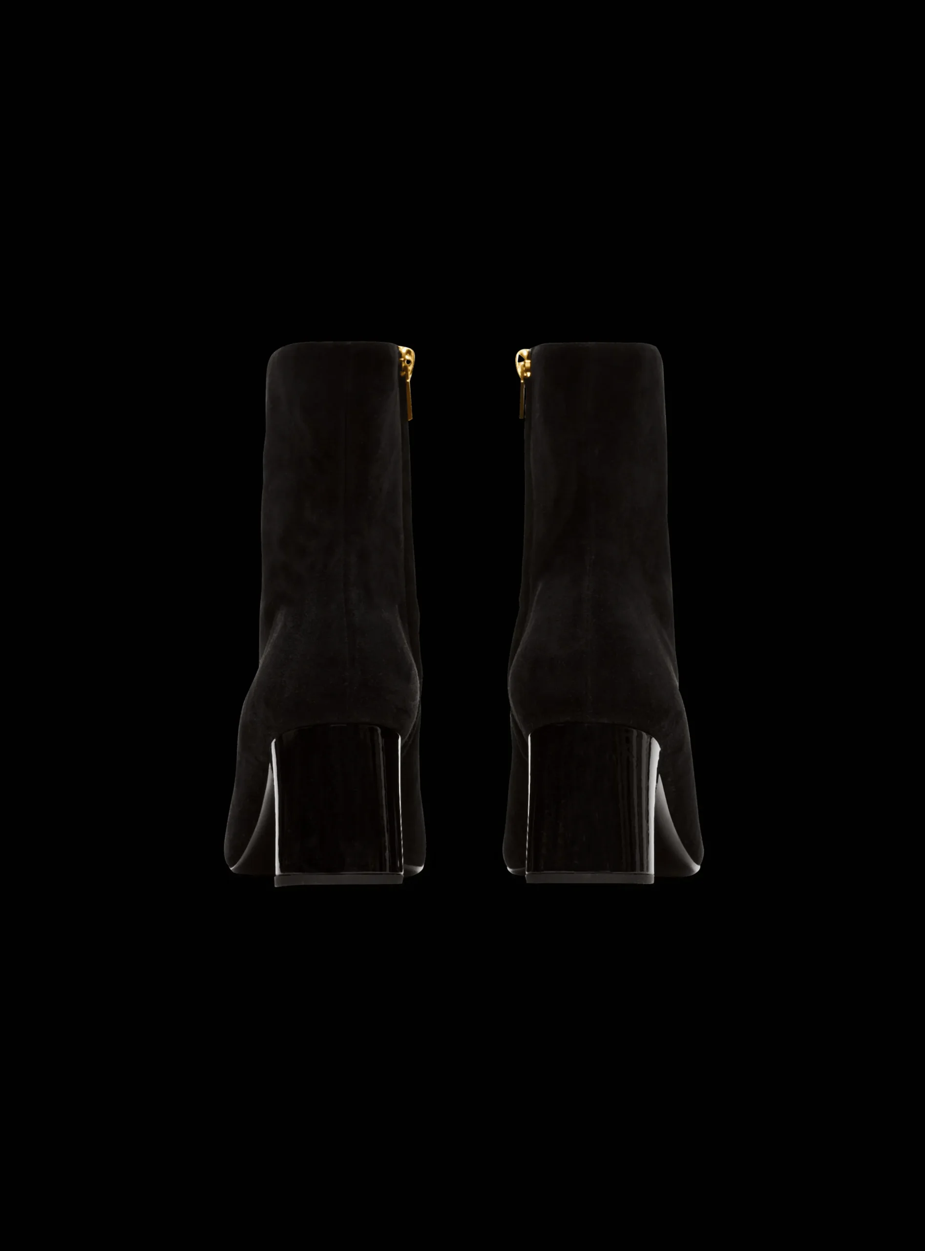 Fashion Suede Edna Ankle Boots With Patent Leather Toes Women Boots