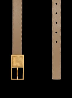 Best Thin Signature Calfskin Belt Women Belts