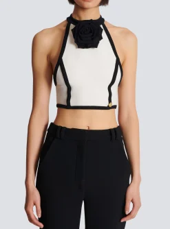 Sale Top With Rose Detail Women Tops And Shirts