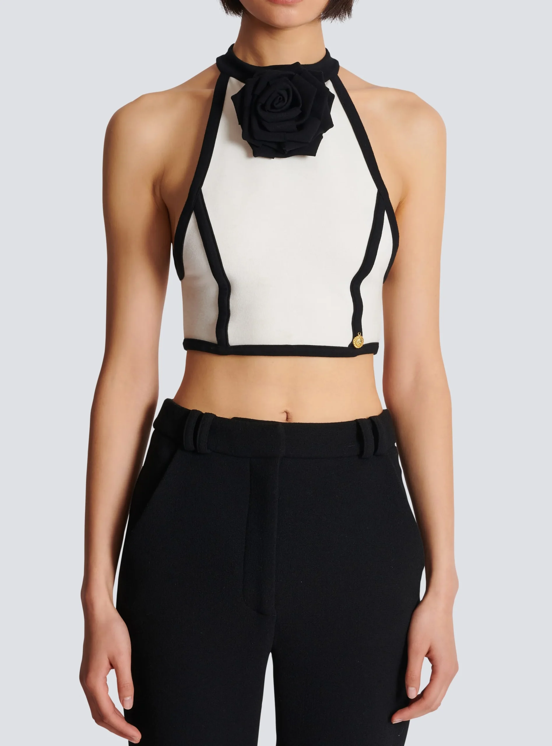 Sale Top With Rose Detail Women Tops And Shirts
