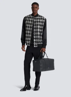 Discount Travel Bag In Grained Leather Bags And Backpacks