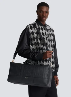 Discount Travel Bag In Grained Leather Bags And Backpacks