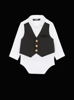 Sale Trompe-l'oeil Waistcoat Bodysuit Kids Baby (1-9 Months)