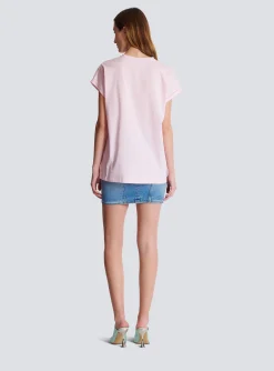 Clearance T-shirt With Flocked Paris Logo Women T-Shirts