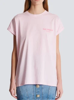 Clearance T-shirt With Flocked Paris Logo Women T-Shirts