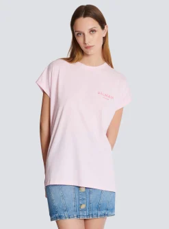 Clearance T-shirt With Flocked Paris Logo Women T-Shirts