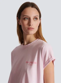 Clearance T-shirt With Flocked Paris Logo Women T-Shirts