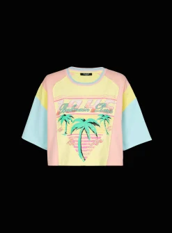 Flash Sale T-shirt With Palm Tree Signature Print Women T-Shirts