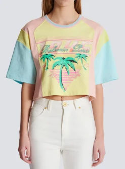 Flash Sale T-shirt With Palm Tree Signature Print Women T-Shirts