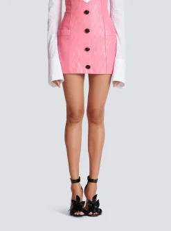 Cheap Tulip Skirt In Quilted Leather Women Skirts