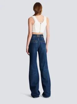 Fashion Tweed Crop Top Women Tops And Shirts