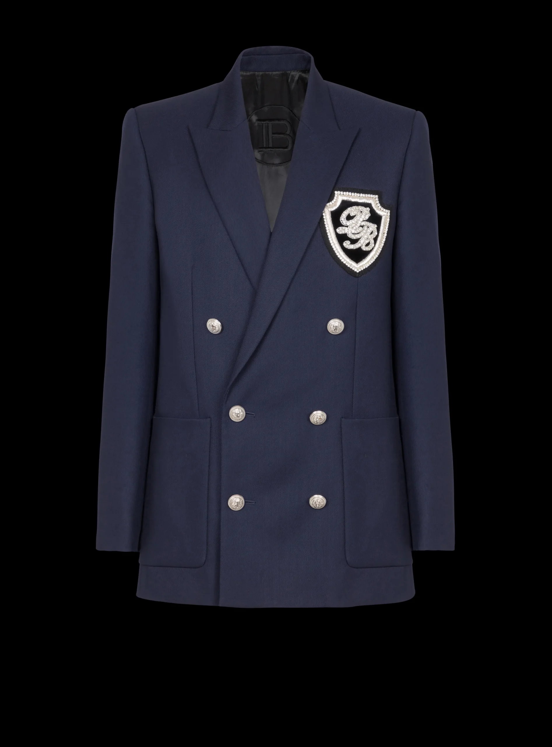 Clearance Twill Blazer With Embroidered PB Signature Badge Jackets And Blazers