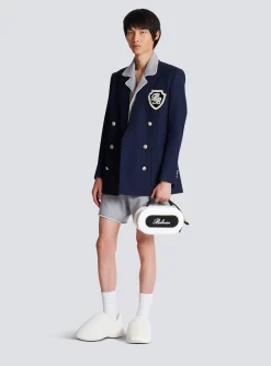 Clearance Twill Blazer With Embroidered PB Signature Badge Jackets And Blazers