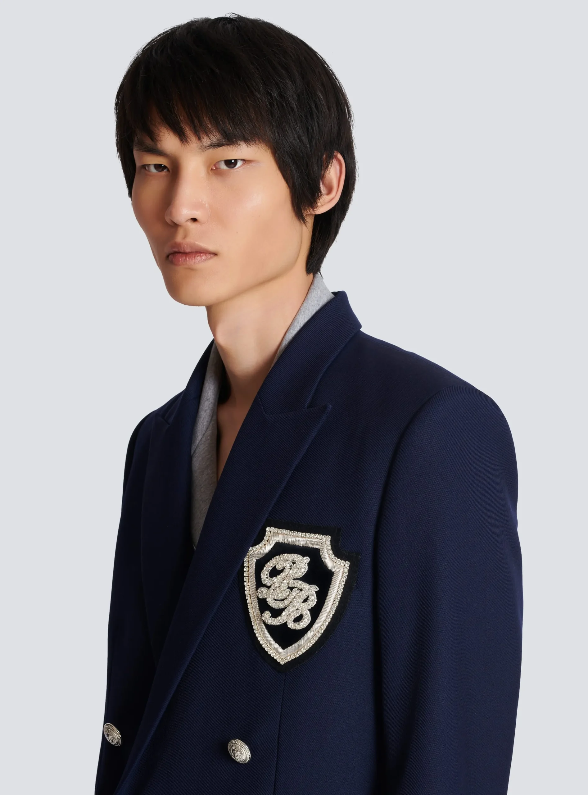 Clearance Twill Blazer With Embroidered PB Signature Badge Jackets And Blazers