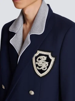 Clearance Twill Blazer With Embroidered PB Signature Badge Jackets And Blazers