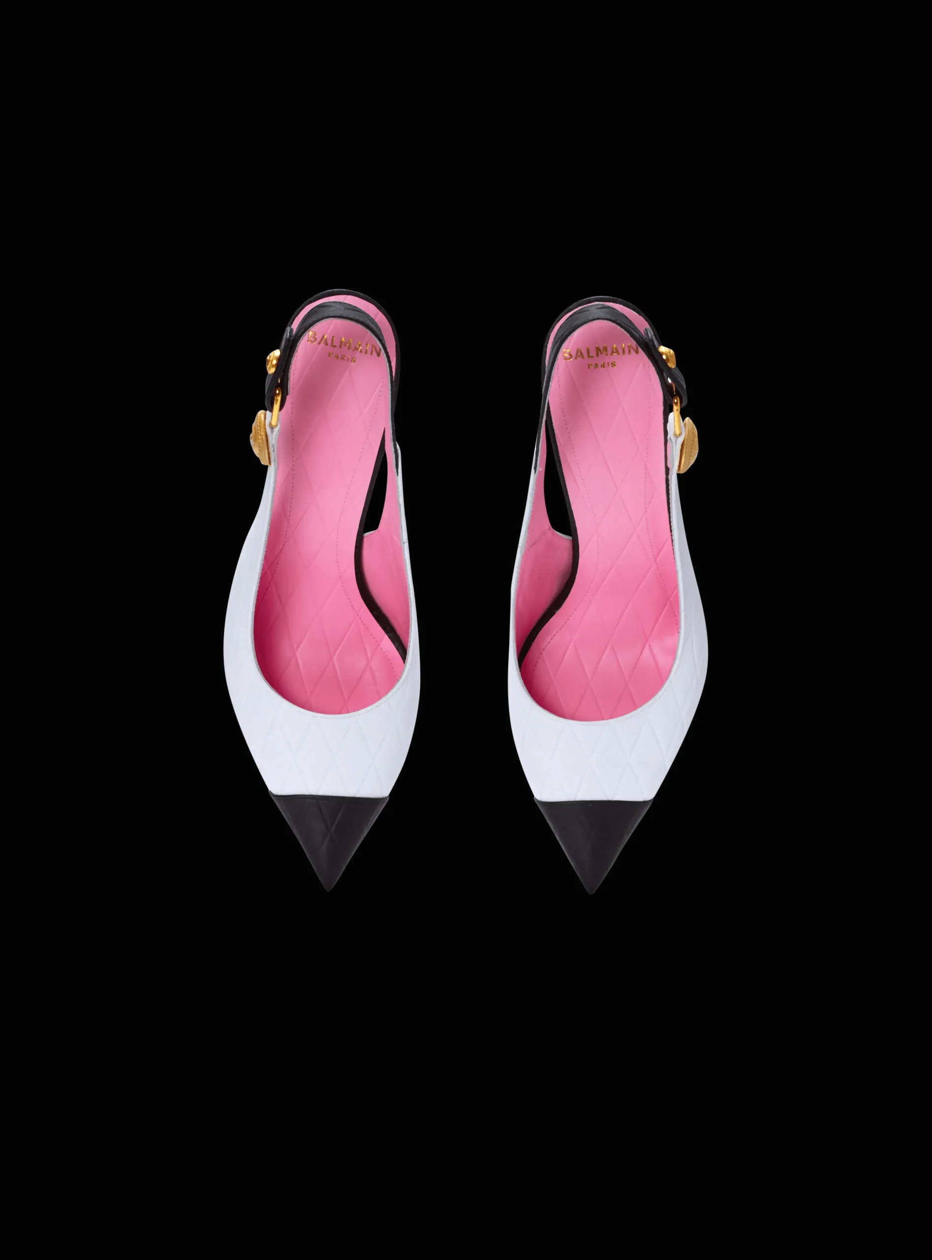 Store Two-tone Calfskin Eva Pumps With An Embossed Grid Motif Women High Heels & Pumps