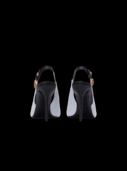 Store Two-tone Calfskin Eva Pumps With An Embossed Grid Motif Women High Heels & Pumps