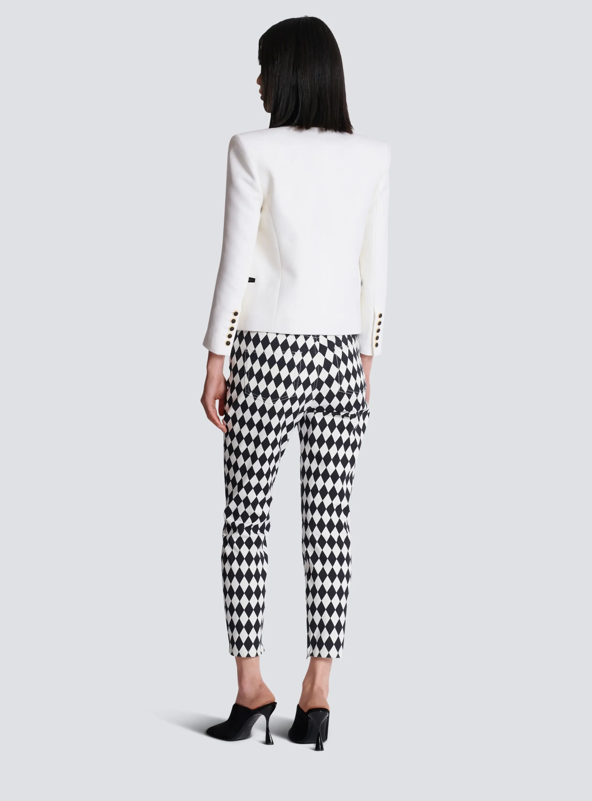 Store Two-tone Edge-to-edge Jacket With 6 Buttons Women Jackets And Blazers
