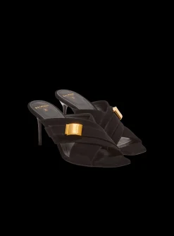 Clearance Uma Mules In Suede Leather Women High Heels & Pumps