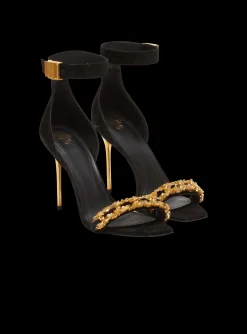 Sale Uma Suede And Chain Sandals Women High Heels & Pumps