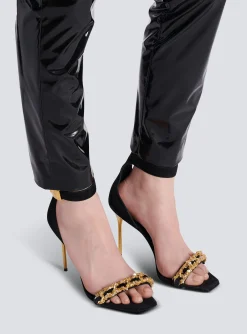 Sale Uma Suede And Chain Sandals Women High Heels & Pumps