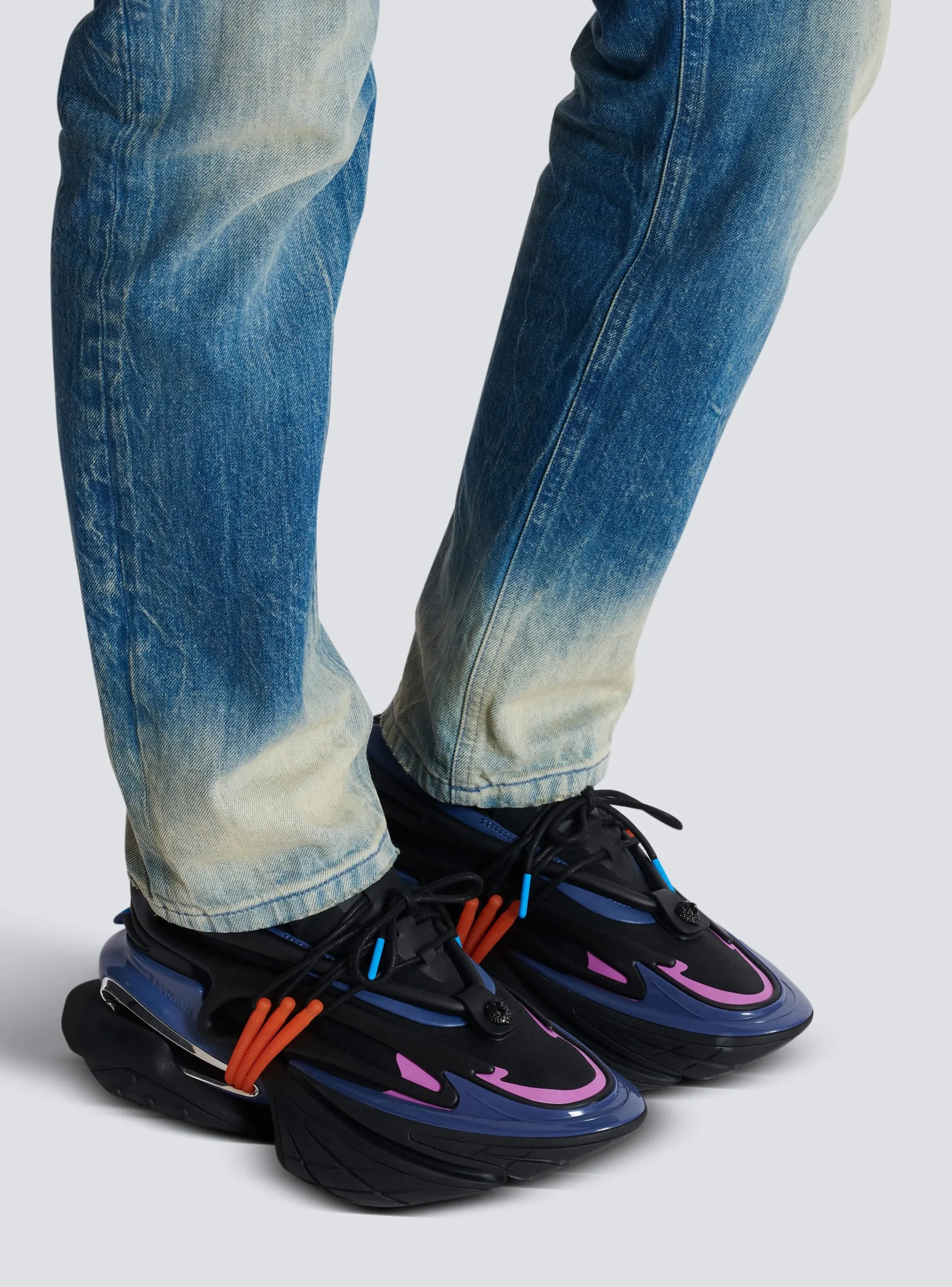 Clearance Unicorn Low-top Trainers In Neoprene And Calfskin Men|Sneakers
