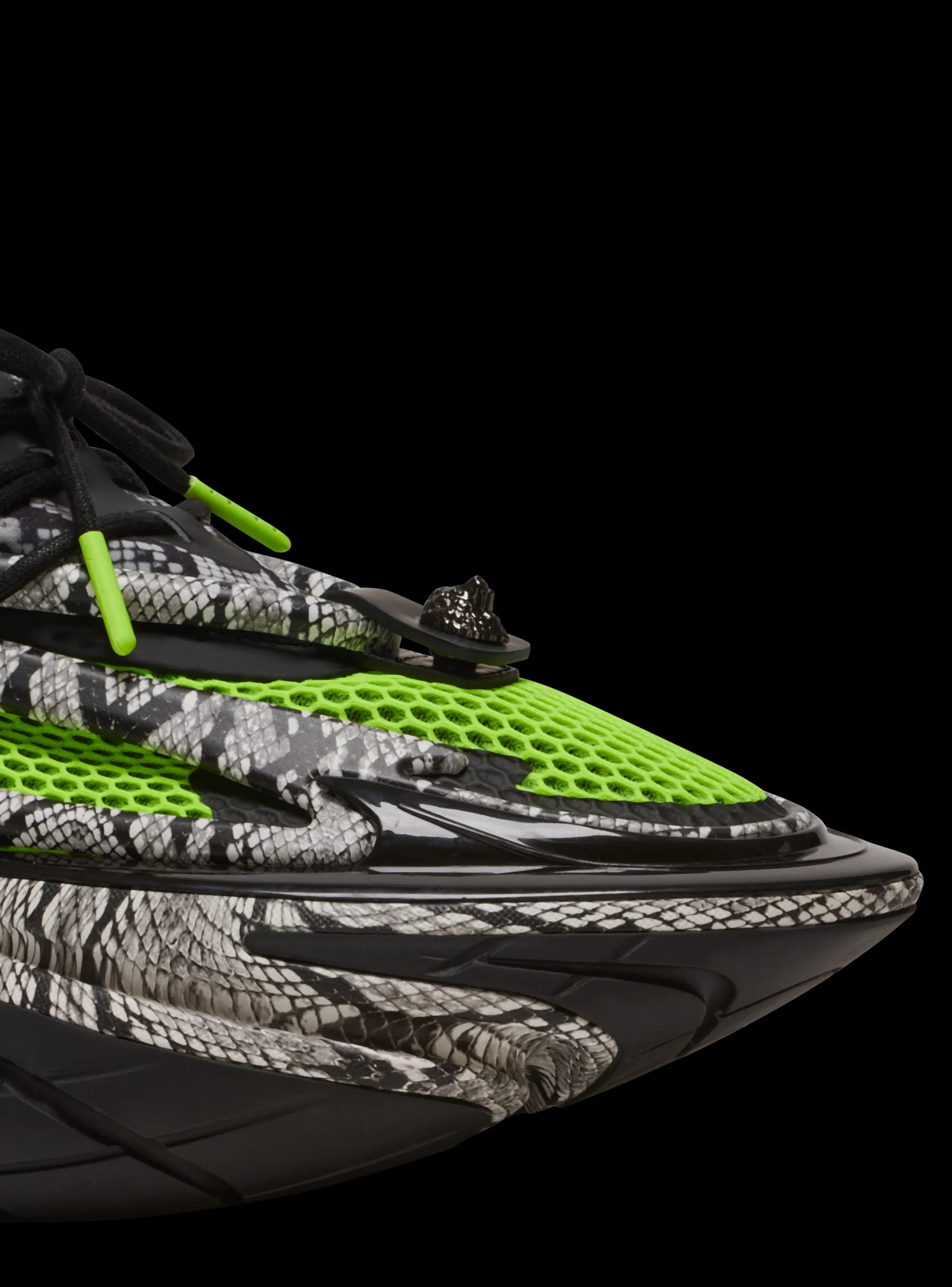 Clearance Unicorn Mesh And Snakeskin-effect Leather Trainers Unicorn