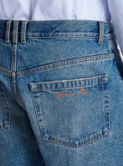 Best Sale Unisex Shorts In Vintage Wash Denim Trousers And Shorts|Denim