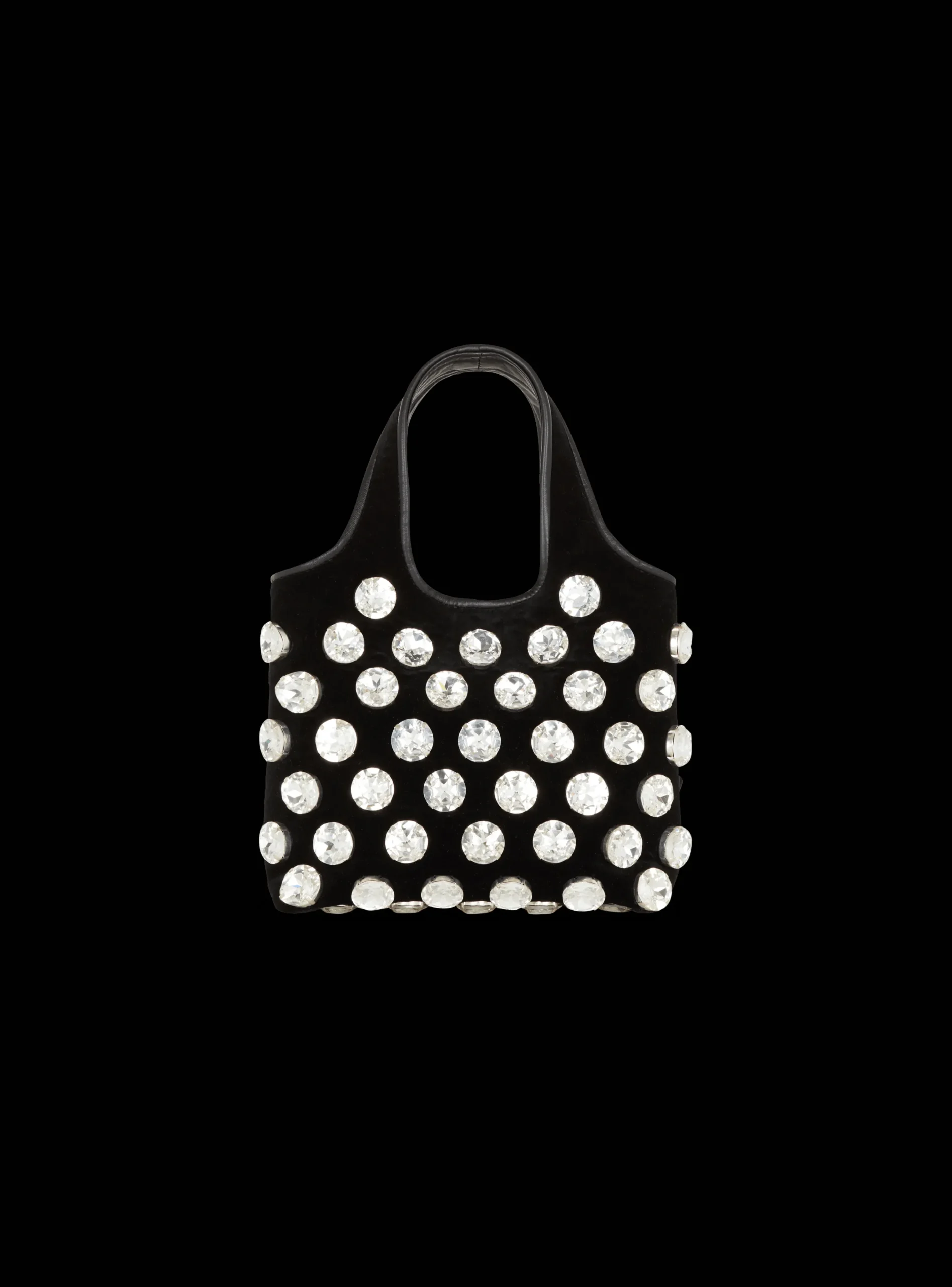 Fashion Velvet And Crystal Grocery Bag Women Tote Bags|Bags