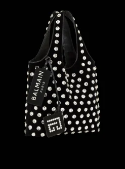Clearance Velvet And Crystal Grocery Bag Women Tote Bags|Bags