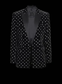 Best Velvet Jacket With Glitter Dots Jackets And Blazers
