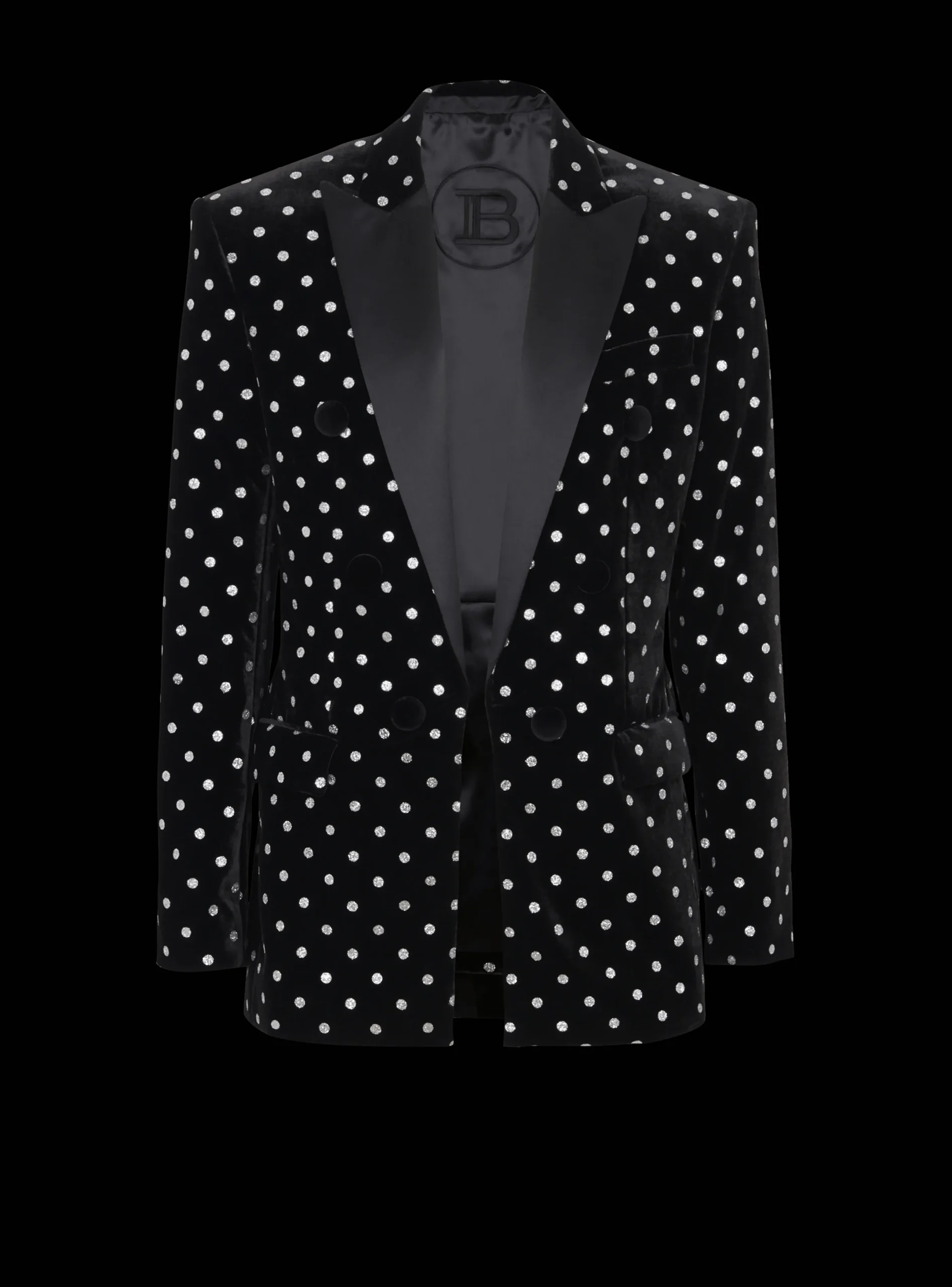 Best Velvet Jacket With Glitter Dots Jackets And Blazers