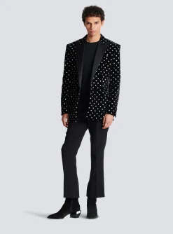 Best Velvet Jacket With Glitter Dots Jackets And Blazers