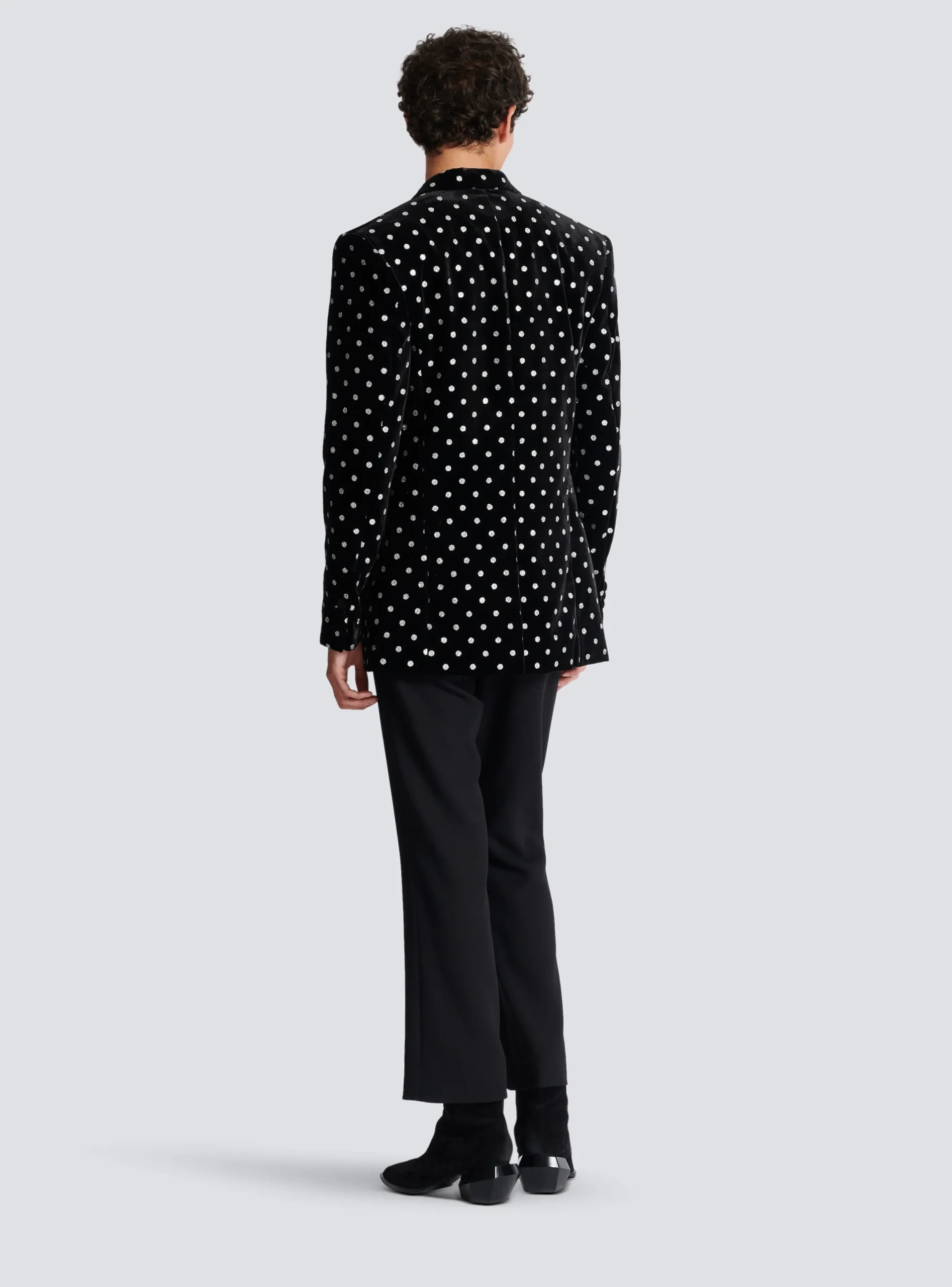 Best Velvet Jacket With Glitter Dots Jackets And Blazers