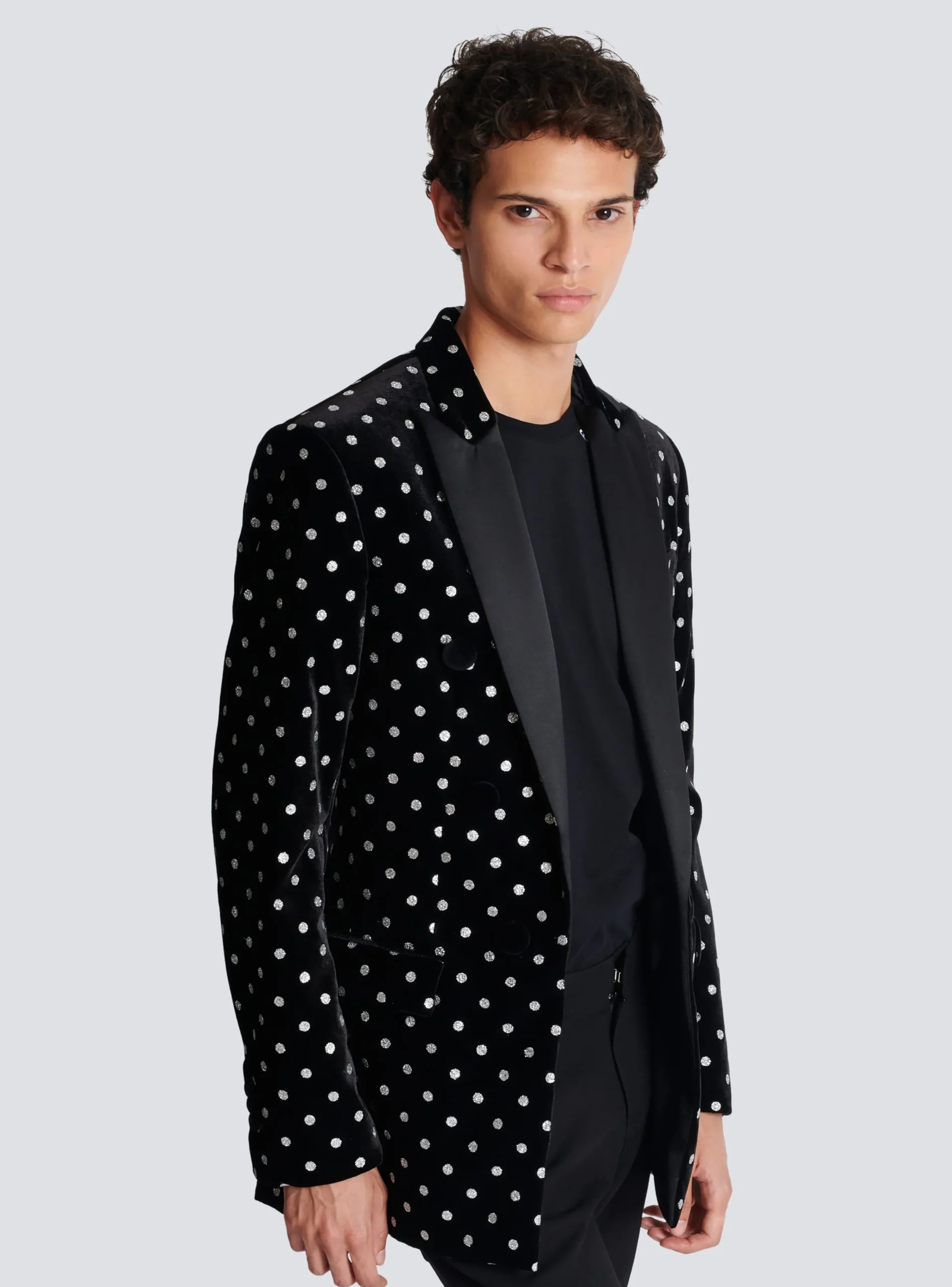 Best Velvet Jacket With Glitter Dots Jackets And Blazers