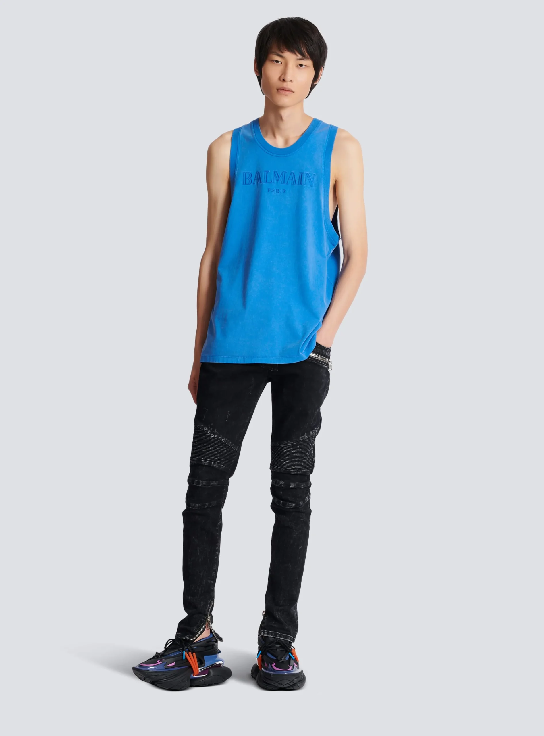 Online Vintage Embroidered Tank Top Sportswear|T-Shirts