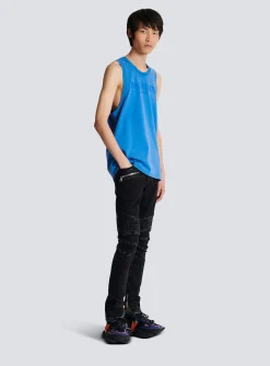 Online Vintage Embroidered Tank Top Sportswear|T-Shirts