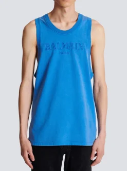 Online Vintage Embroidered Tank Top Sportswear|T-Shirts