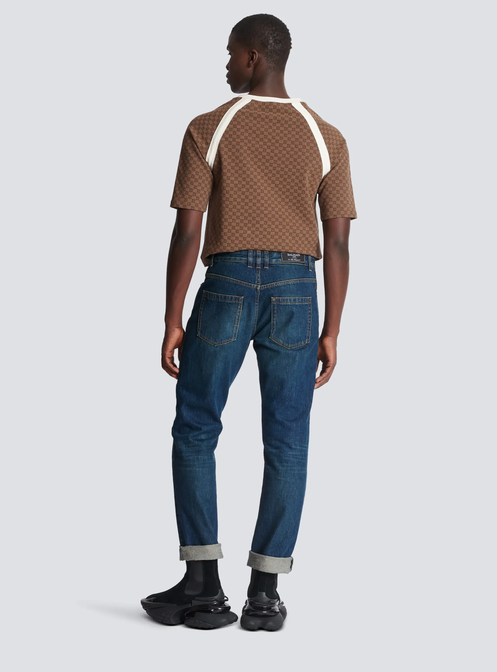 Clearance Vintage Straight-leg Jeans Denim