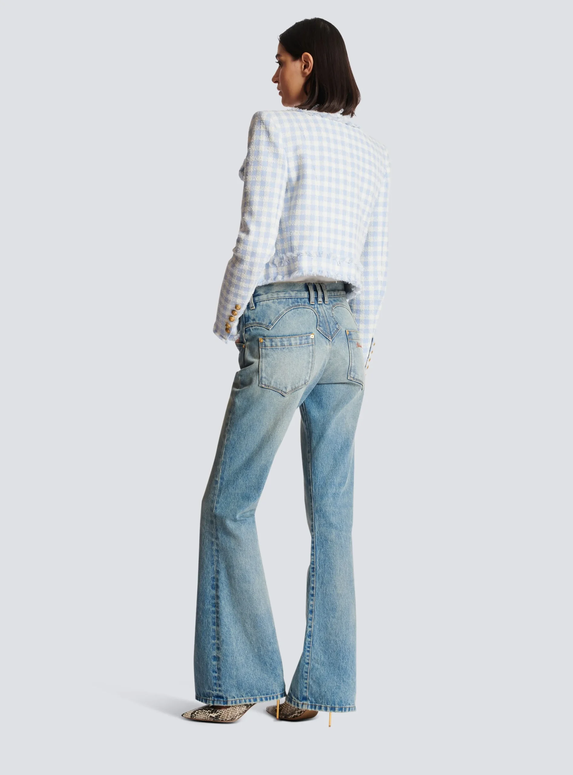 Online Western Bootcut Denim Jeans Women Denim