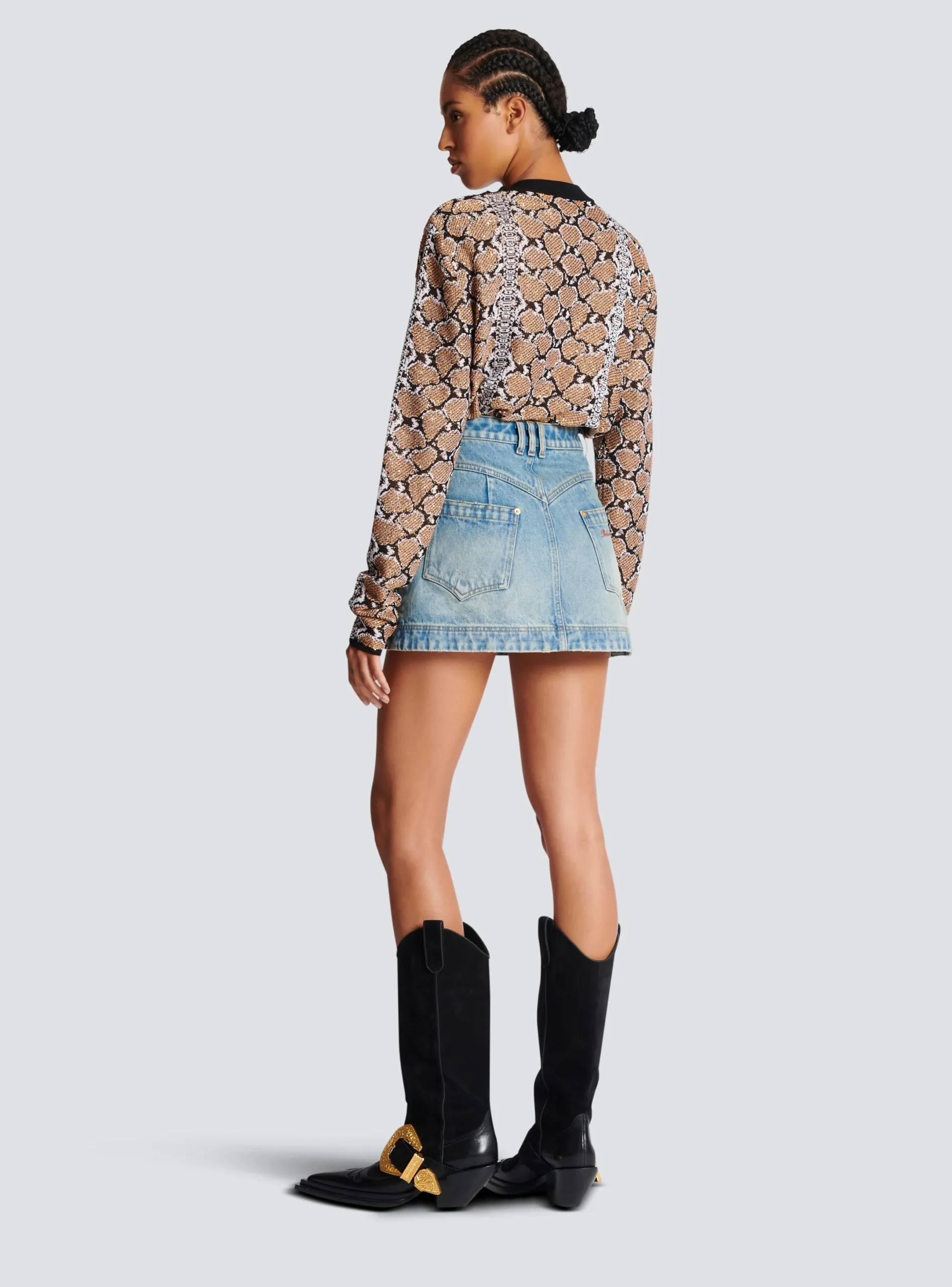 New Western Denim A-line Skirt Women Denim|Skirts